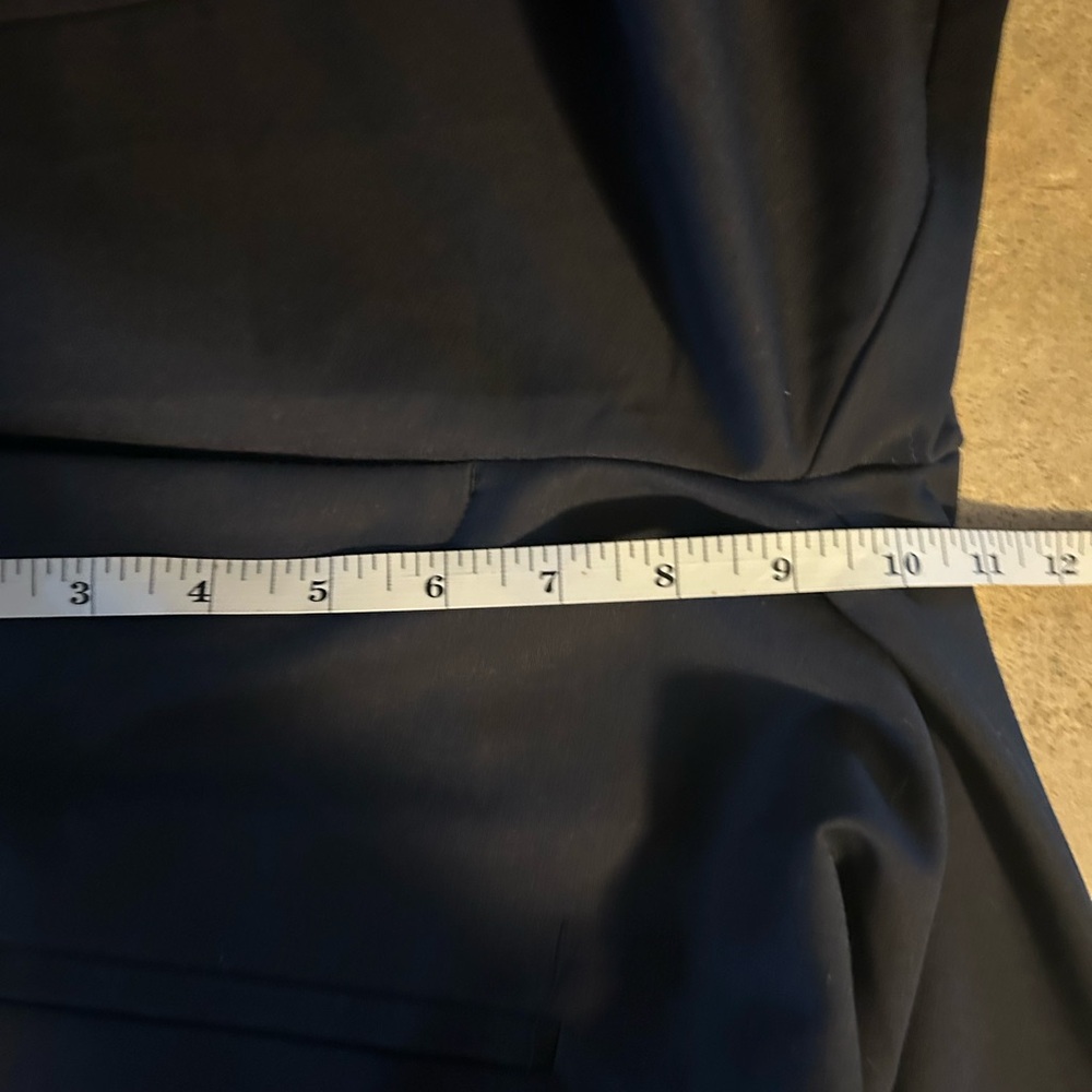 Zara pants - navy straight leg ankle length elastic back NWT - Picture 10 of 11
